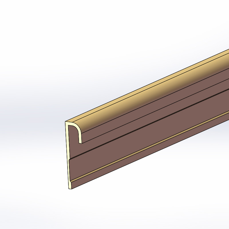 地材上墙收口条（乳胶漆墙）